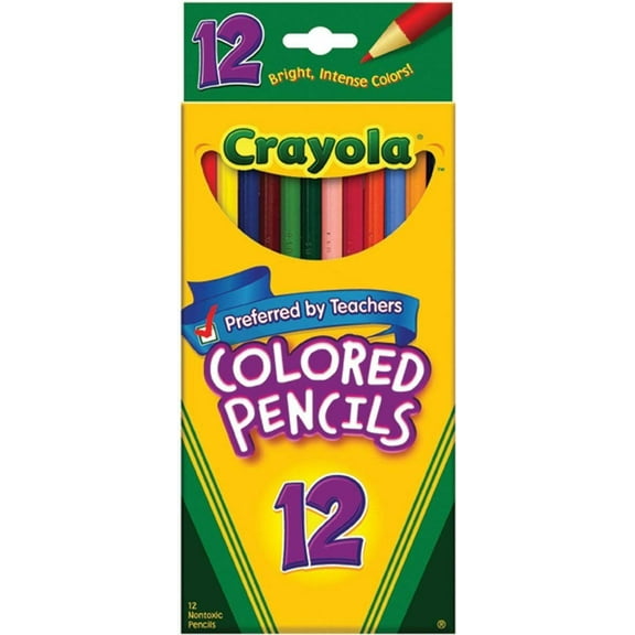 Crayola Long Assorted Colored Pencils bundled by Maven Gifts- pack of 2