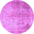 thumbnail image 1 of Ahgly Company Indoor Round Persian Purple Traditional Area Rugs, 3' Round, 1 of 4