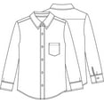 thumbnail image 3 of Classroom School Uniforms Little Kid Long Sleeve Oxford Shirt 57671, 3 of 3