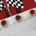 thumbnail image 4 of Feelyou Modern Racing Car Boys Black Out Curtains, Buffalo Checkered Flag Curtains Pack of 2 (42x63 Each), Extreme Sports Bedroom Curtains, Blackout Curtains Home Decor, 4 of 6