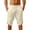 Beige, variant on Mens Casual Soft Linen Long Shorts Knee Length Sport Running Lounge Work Shorts Capri Pant Summer Beach Casual Drawstring Shorts with Pockets Beige L