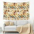 thumbnail image 3 of Junzan Mushrooms And Rainbows Peace Tapestry Hippie Tapestry For Bedroom Aesthetic Tapestries Wall Hanging For Bedroom Hippie Room Decor (60x40inches), 3 of 9