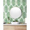 thumbnail image 4 of Seabrook Designs  Paradise Palm Prepasted Wallpaper 20.5 in W. x 33 ft. L - Greenery, 4 of 8