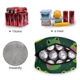 thumbnail image 4 of 7L Volume Handheld Insulated Reusable Meal Tote Lunch Bags Green Frogs, 4 of 6