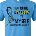 thumbnail image 4 of Inktastic I Wear Blue and Yellow for Myself- Down Syndrome awareness T-Shirt, 4 of 5