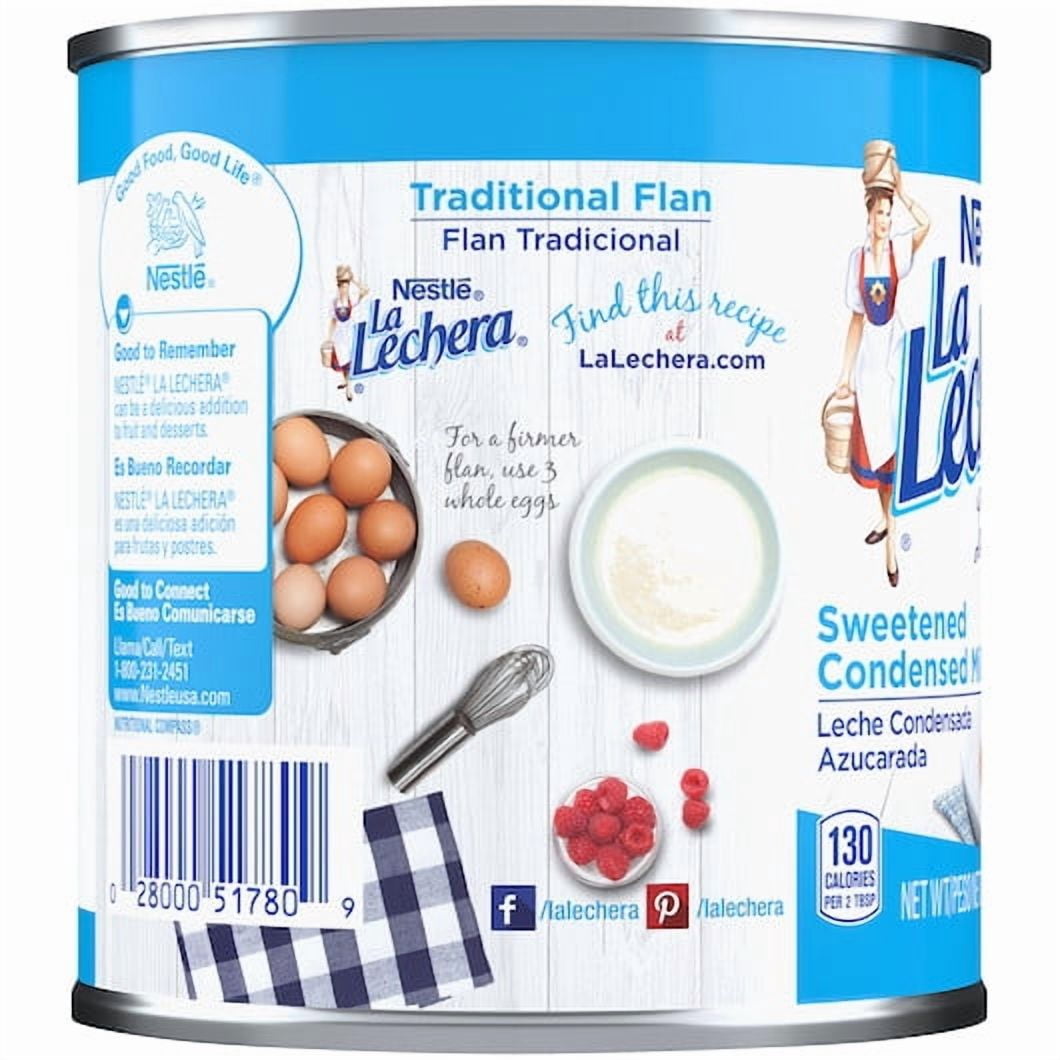 (24 pack) Nestle La Lechera Sweetened Condensed Milk, 14 oz Can