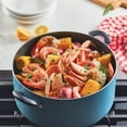 thumbnail image 3 of Antiadherente Stockpot Farberware con tapa, 10.5 cuartos de galón, color aguamarina, 3 of 8