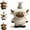 White, variant on Yippzo Adorable Highland Cow Bottle Holder for Hand Soap & Shower Gel, Cow Decor Soap Bottle Stand for Bathroom Kitchen Sink, Cute Liquid Soap Dispenser Organizer