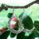 thumbnail image 2 of Nvzi Pendientes colgantes de estilo retro, nuevos y únicos, joyería étnica bohemia vintage (plateada), 2 of 4