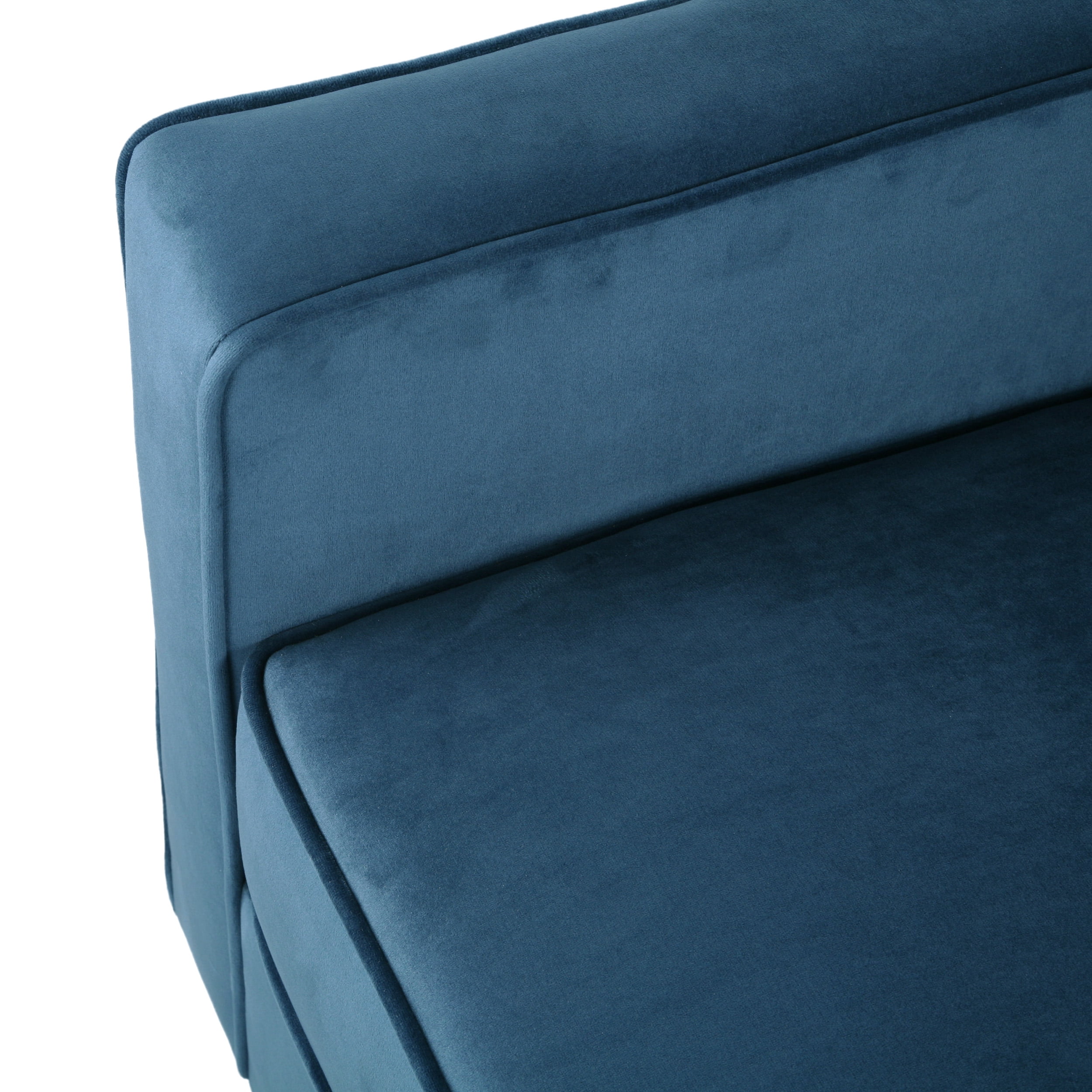 Noble House Milo Velvet Club Chair, Blue