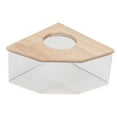 thumbnail image 1 of Hamster Bath Box, Right Angle Fan Hamster Bath Sand Box Easy To Clean Safe Save Space  For Small Pet For Hamster, 1 of 8