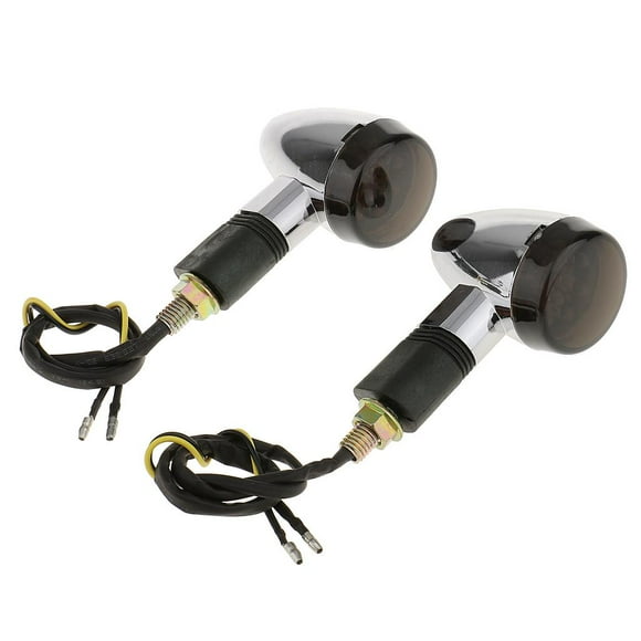 funtasica Universal 12V Smoke Lens 12LED Motorcycle Bike Turn Stop Light