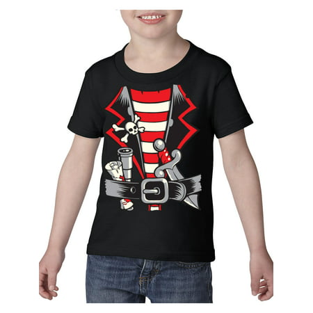 Pirate Costume Heavy Cotton Toddler Kids T-Shirt Tee Clothing