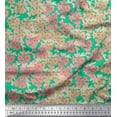 thumbnail image 1 of Soimoi Georgette Viscose Fabric Flower Watercolor Printed Craft Fabric by the Yard 42 Inch Wide, 1 of 3