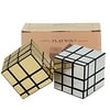 Mirror Speed Cube Puzzle 3x3x3 Gold and Silver Mirror Magic Cube Set 2 Pack for Kids by Ganowo