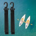 thumbnail image 2 of LEORX 2Pcs Kayak Tie Down Straps Nylon Black for Canoeing, 2 of 7