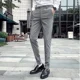 thumbnail image 3 of Pantalones de verano ajustados para hombre, pantalones de traje negros trenzados, 9 pantalones cortos para hombre, tela nueva en ropa de trabajo, pantalones formales coreanos, muchas reseñas, 3 of 5