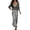 A-Gray815, variant on Knit Sweater Satin Two Piece Outfit Set for Women V Neck Long Sleeve Midi Casual Sets