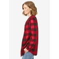 thumbnail image 6 of Woman Within Plus Size Flannel Tunic With Layered Look, 6 of 6