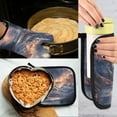 thumbnail image 5 of Yayeee Oven Mitts and Pot Holder Set of 2 Heat Resistant Kitchen Gloves Baking Hot Pad, Ethereal Mountain, 5 of 5