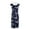 Navy, variant on Connected Apparel Scoop Neck Sleeveless Zipper Back Floral Print Scuba Dress-NAVY / 4