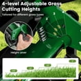 thumbnail image 6 of 14 Inch Push Reel Lawn Mower with 5 Steel Blades and Grass Catcher, Manual Walk Behind Mower, 6 of 10