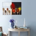 thumbnail image 2 of Kitchen Canvas Wall Art Couful Spice in Spoon Vintage Picture Dining Room Canvas Painting for Home Wall Decor, Spices Framed Artwork for Kitchen Restaurant Wall Decoration Ready to Hang (12" Hx18 W), 2 of 6
