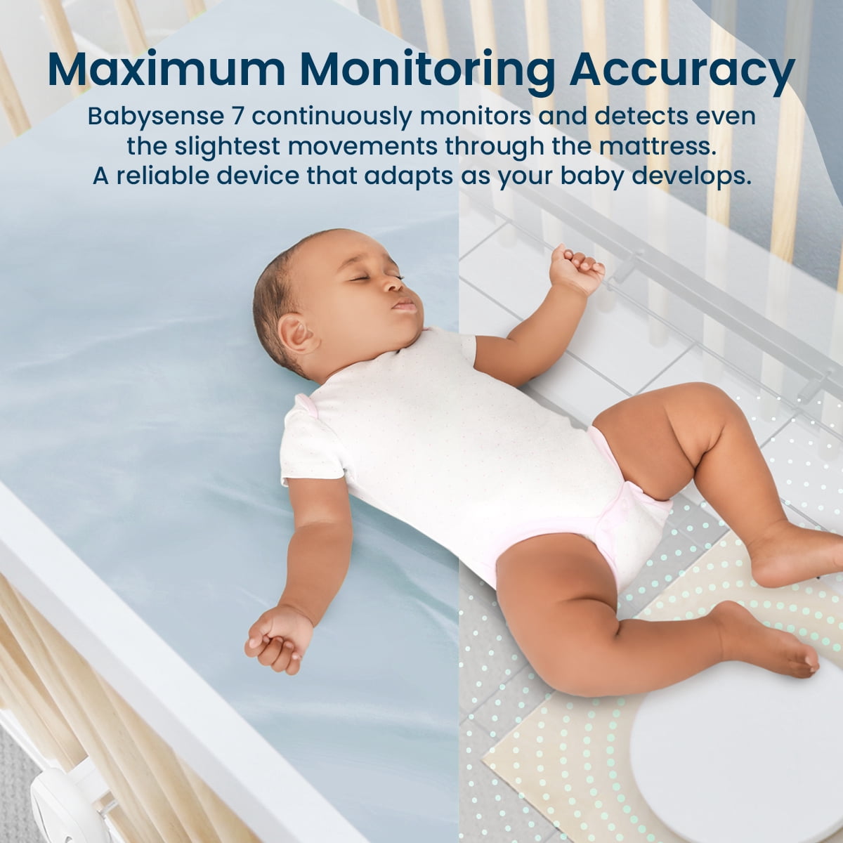 Babysense Non-Contact Baby Breathing Movement Monitor, 7, Under 