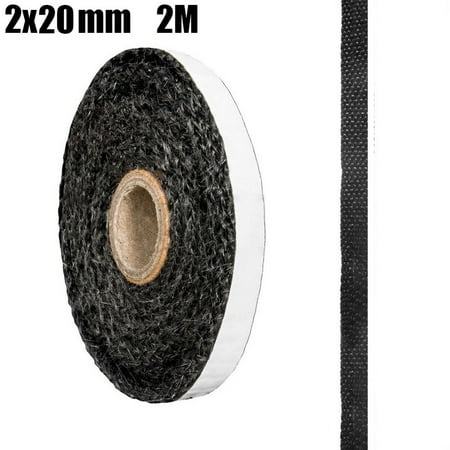 

Black Flat Stove Rope Self Adhesive Glass Seal Stove Fire Rope 20mm Wide x 2mm