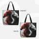 thumbnail image 2 of Easygdp Cool Black And White Dragon Bolsa Tote para Mujer, Bolso de Hombro para Trabajo, Playa, Viajes, Compras y Supermercado, 2 of 6