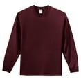 thumbnail image 5 of Yellow Rooster Men's Long Sleeve Essential T-Shirt Athletic Maroon 2XL, 5 of 6