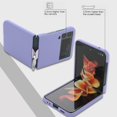 thumbnail image 4 of Compatible with Samsung Galaxy Z Flip 4 5G Case Shockproof Silicone Soft Cover for Girls Women -Purple, 4 of 6