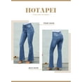 thumbnail image 3 of HOTAPEI Flare Jeans for Women Mid Rise Jeans Wide Leg Denim Pants, 3 of 5