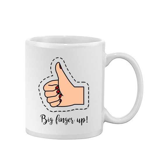 Big Finger Up! Mug -Image by Shutterstock,