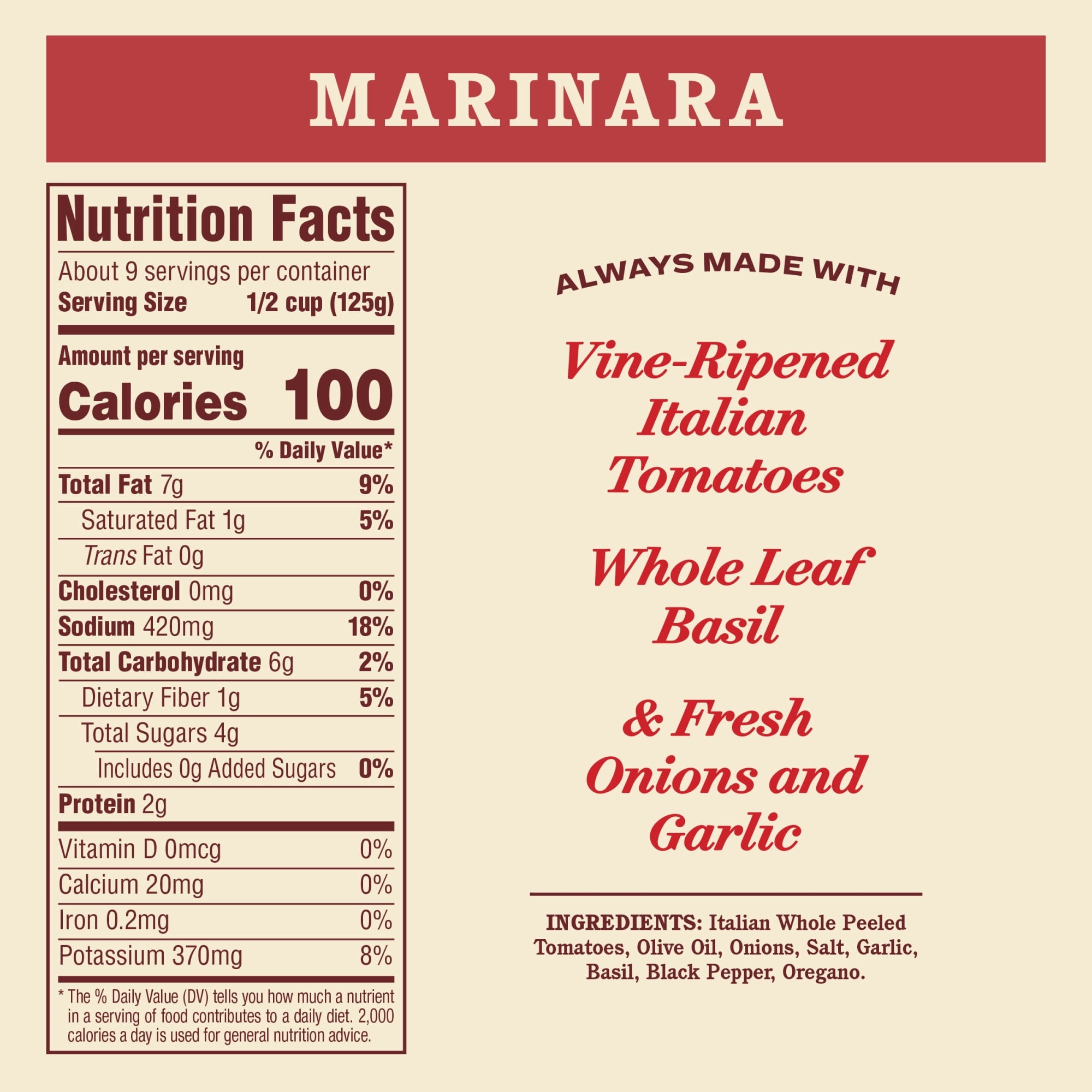 Rao's Homemade Marinara Sauce Made with Italian Tomatoes, 40 oz