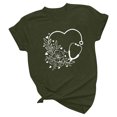 thumbnail image 4 of Camisetas con estampado de letras y cuello redondo de verano para mujer, blusas femeninas cómodas y elegantes, Tops OAVQHLG3B Store  lin121212, 4 of 5