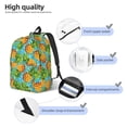 thumbnail image 4 of Vsdgher Pineapple Print Canvas Backpack Travel Rucksack Unisex Knapsack 15.7/17.7Inch Laptop Backpack for Work,College -Small, 4 of 5