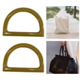 thumbnail image 1 of mmirethe 2 Pcs Poignées de Sac à Main pour Femmes Ceinture de Remplacement Fait Main DIY pour Sac à Main beige Forme D 1Set, 1 of 6
