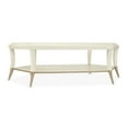 thumbnail image 4 of Michael Amini La Rachelle Hexagon Glass Cocktail Table in Champagne Ivory, 4 of 8