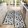 thumbnail image 4 of Kitchen Rugs Sets Of 2,Black White Cow Pattern Anti Fatigue Kitchen Mat Rugs Non Slip Washable,Decorative Kitchen Floor Mats for Kitchen,Sink,Laundry,17"x47"+17"x47", 4 of 5