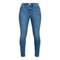 thumbnail image 5 of Time and Tru Women's High Rise Skinny Jeans, 27", 29” Inseams, Sizes 2-22, 5 of 5