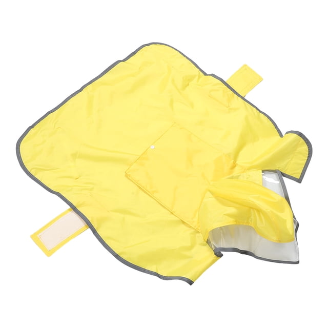 GOOHOCHY Abrigo Impermeable Para Perros Con Capucha Reflectante Color Amarillo Ajustable Para Caminatas Nocturnas