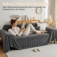 thumbnail image 4 of CJC Couch Cover for Pets, Sofa Slipcover for 2 Cushion Couch Sectional L Shape Sofa Cover, Dog & Kids Protective Throw Cover (Dark Gray, 71" x 118"), 4 of 13