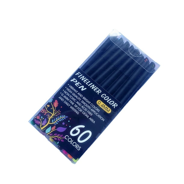 Bolígrafos de colores, bolígrafo planificador de diario, porosa de plástico, Fineliner, material escolar y de oficina, 1 Juego de Suministros de escritura y corrección Vistoso, PVC 60 Farben