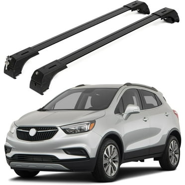 ERKUL Roof Rack Cross Bars for Buick Encore 2013-2022 | Aluminum Crossbars with Anti Theft Lock for Rooftop | Compatible with Flush Rails - Black