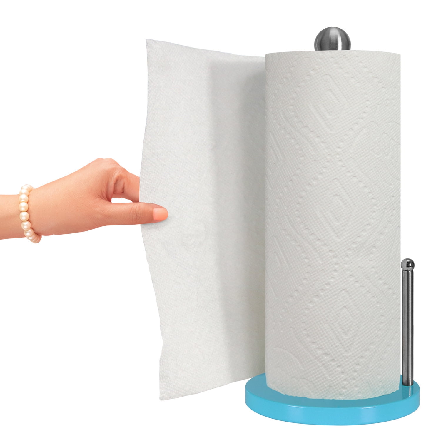 Latitude Run® Countertop Freestanding Paper Towel Holder with Weighted Base Suction  Cups