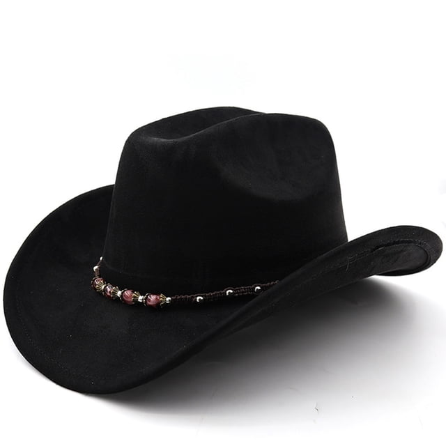Rugged Outdoor Western Cowboy Hat with Curved Brim for Travel Riding and Country Style Adventure