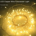 thumbnail image 4 of Honganda Christmas Fairy Lights, 10/20 FT Battery Operated Firecracker Starry LED Lights Window Curtain Decoration for Party, 4 of 9
