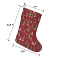 thumbnail image 5 of Christmas Stockings Red Christmas Tree and Snowflake Pattern Personalized 3 Pack 14.8 Inch, 5 of 5