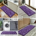 thumbnail image 6 of Purple Paisley Pattern Kitchen Rug Mat,Kitchen Runner Rugs Non Skid Washable,Decorative Kitchen Floor Mats for Kitchen,Sink,Laundry,17"x47.2", 6 of 7